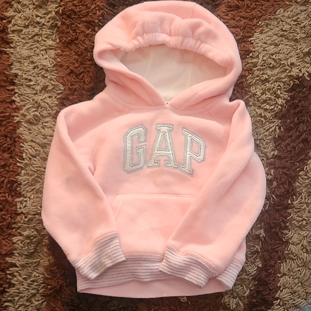 GAP Light Pink Hoodie with Silver Logo